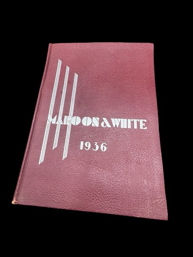 1936 maroon white softcover - maroon,